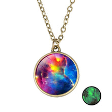 Charger l&#39;image dans la galerie, COLLIER PLANETE DOUBLE FACE LUMINEUSE